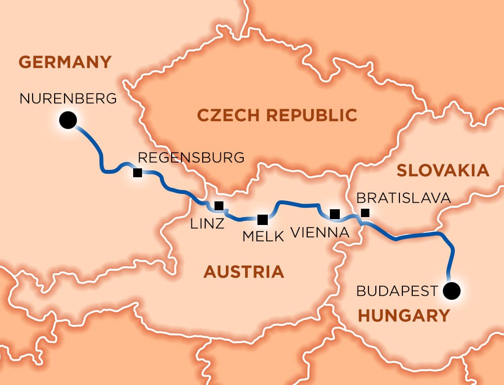 Vacaya Nuremberg to Budapest