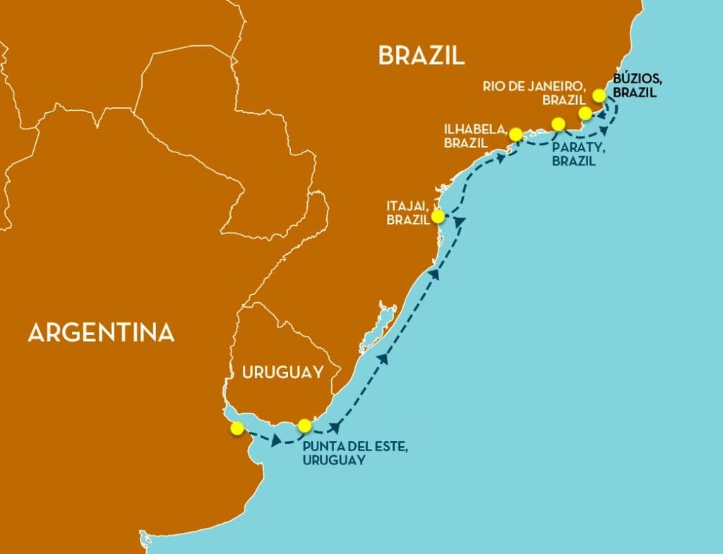 Buenos Aires to Rio Map